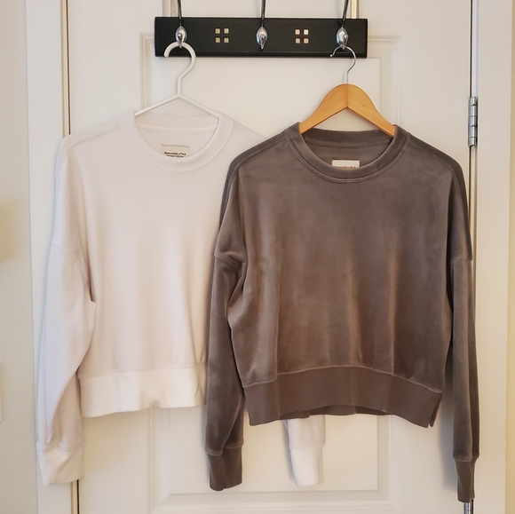 Abercrombie & Fitch Tops - 2 Abercrombie &  Fitch velour tops